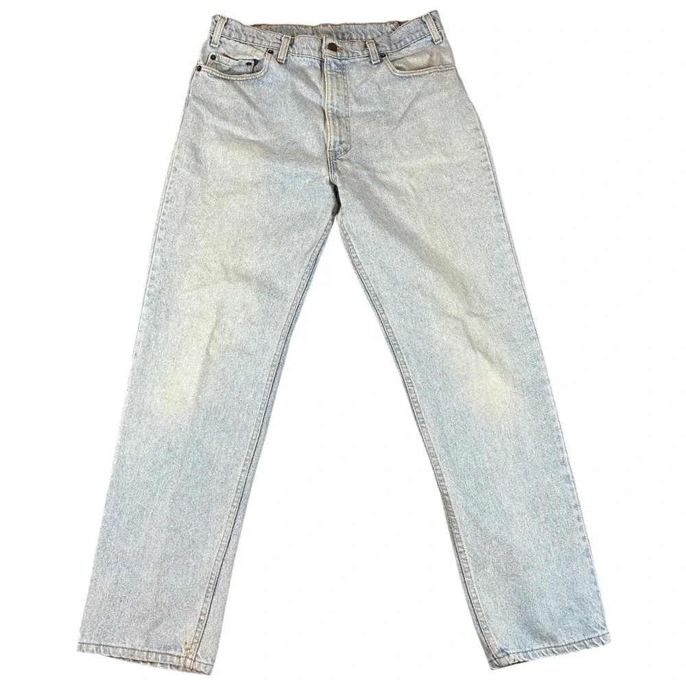 Vintage Levis 540 Relaxed Jeans Mens 36x32 Fit 35x31 Straight Leg USA 1990 Faded